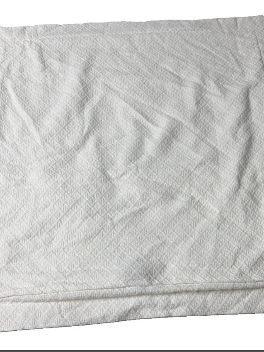Docofil Euro Sham 30” x 30” Classic White Waffle Weave 100% Cotton pair